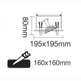 AR111 LED 9W 白/黑框盒燈