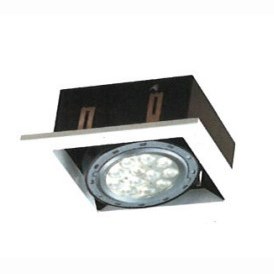 AR111 LED 9W 白/黑框盒燈