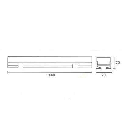 20x20mm 條燈 （可選長度）