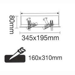 AR111 LED 9W 白/黑框二盒燈