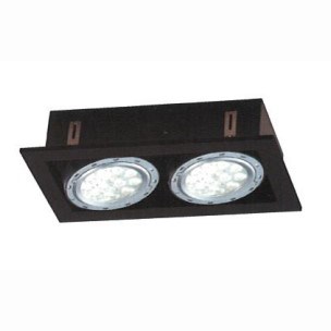AR111 LED 9W 白/黑框二盒燈