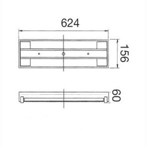 LED T8 雙管山形支架燈 二款尺寸