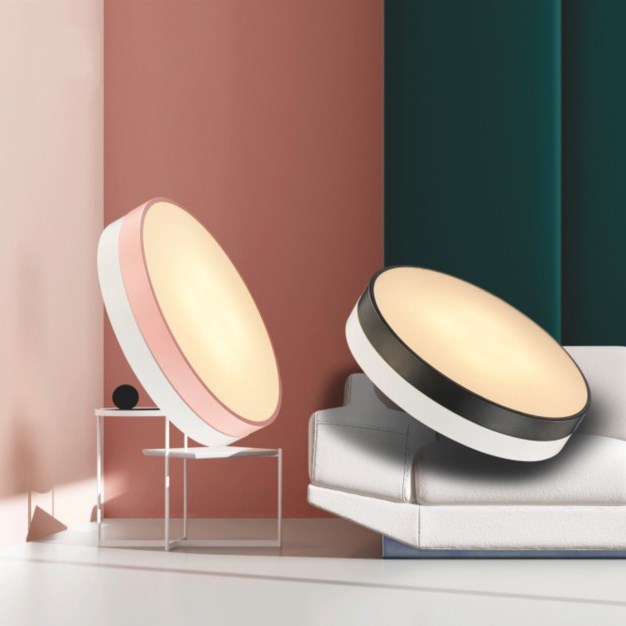 Cirque 馬卡龍吸頂燈 黑/粉/黃/藍