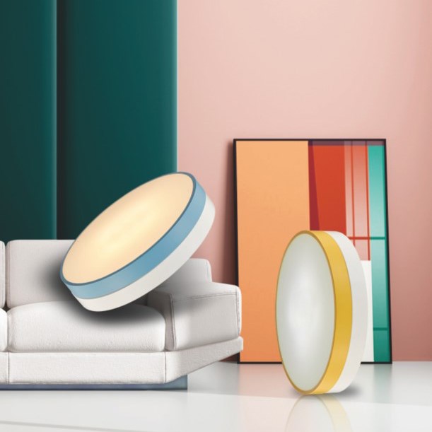 Cirque 馬卡龍吸頂燈 黑/粉/黃/藍