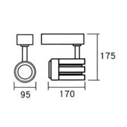 全電壓 COB 30W 軌道燈 白/黑 可調光及可調焦距