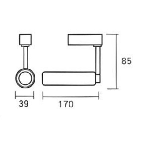 全電壓 COB 7W 軌道燈 白/黑 可選色溫