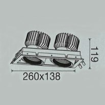 LED 可調角度 白/黑框 二盒燈 24W/48W 