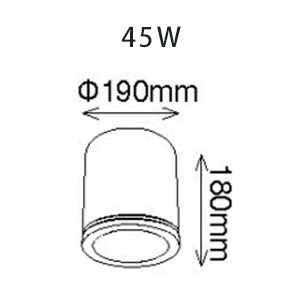 LED 24W30W/45W 黑鑽石吸頂筒燈 白/黑 可選色溫