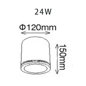 LED 24W30W/45W 黑鑽石吸頂筒燈 白/黑 可選色溫