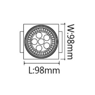 MR16 LED 6W/8W 無框盒燈