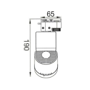 LED 15W 可調角.變焦軌道燈 白/黑