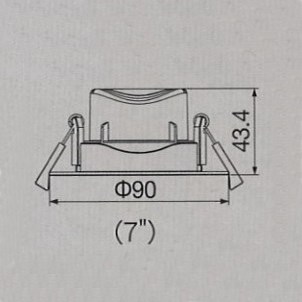 崁孔 7cm LED 5W 可調角度廣角崁燈