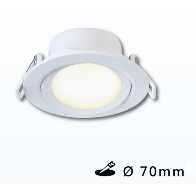 崁孔 7cm LED 5W 可調角度廣角崁燈