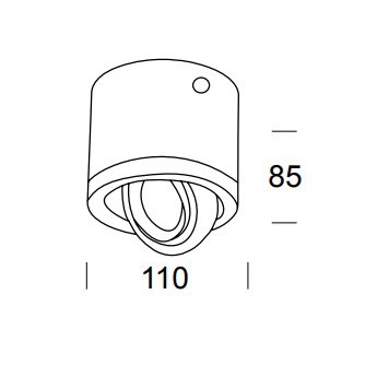 COB 18W 可調角筒燈
