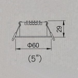 崁孔 5cm LED 3W 可調角度窄角崁燈