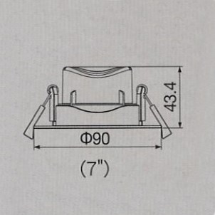 崁孔 7cm LED 5W 可調角度窄角崁燈