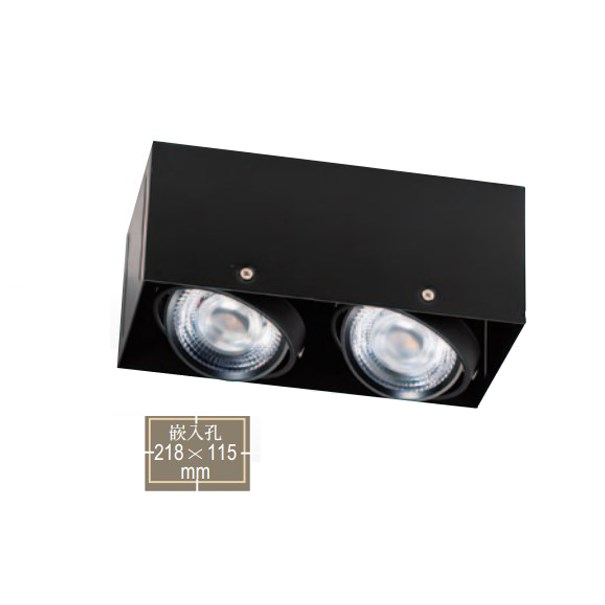 COB LED 30W 黑框二盒燈