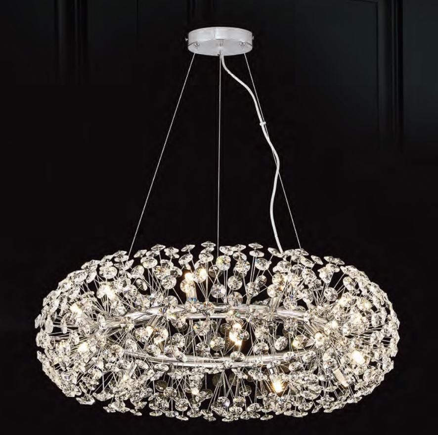 Cluster 晶簇環型水晶吊燈