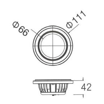 LED AR111 14W 免驅動廣角基礎型燈泡 黑/銀