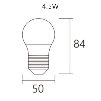 LED E27 4.5W 球泡