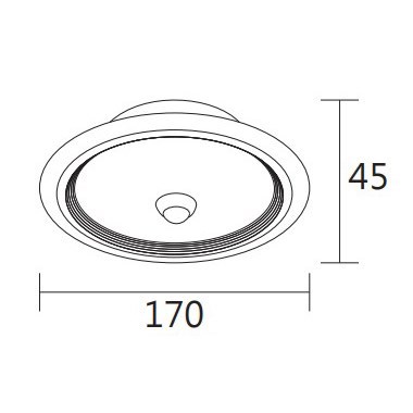 崁孔 15cm LED 15W 紅外線感應崁燈