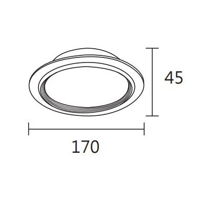 崁孔 15cm LED 15W 壁切三段變色崁燈