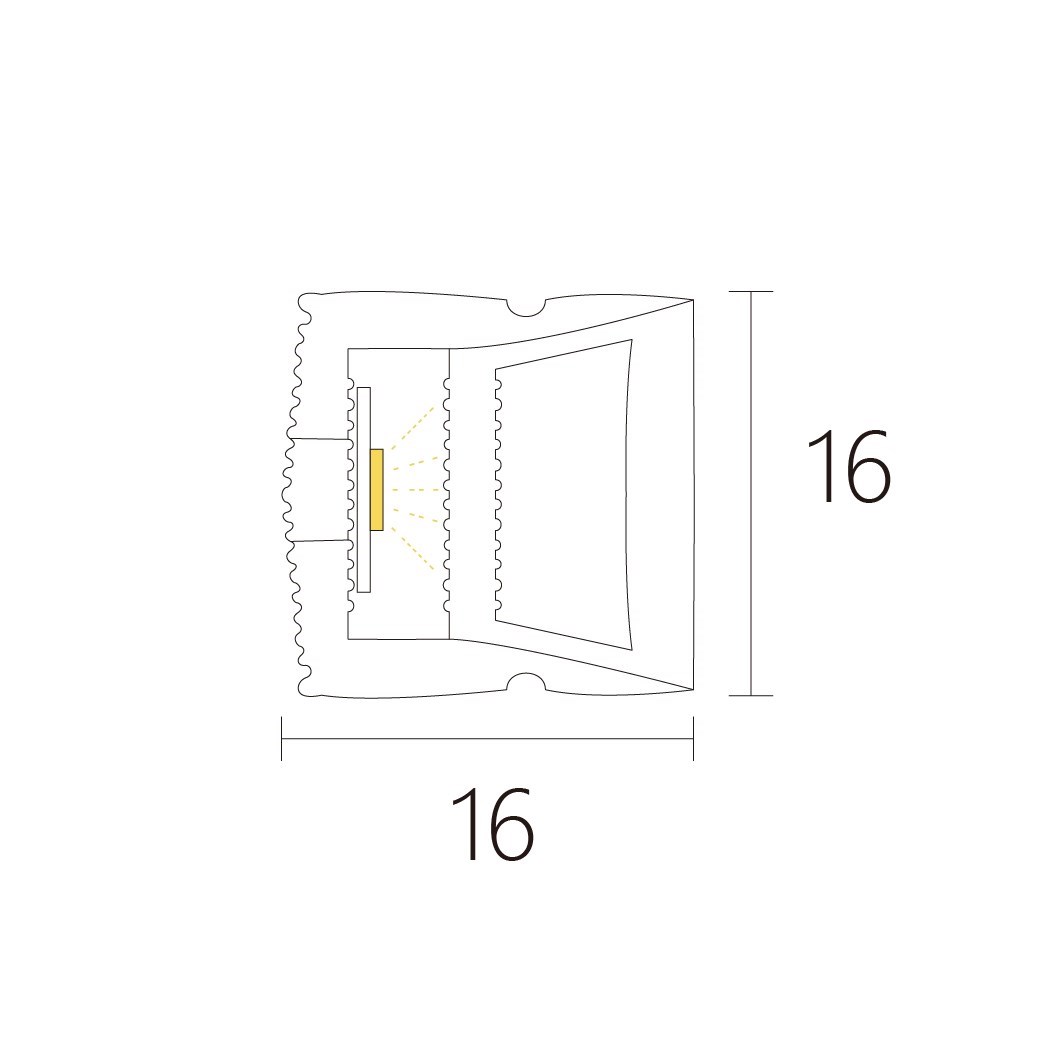 16x16mm 可彎曲線條燈(可選長度)