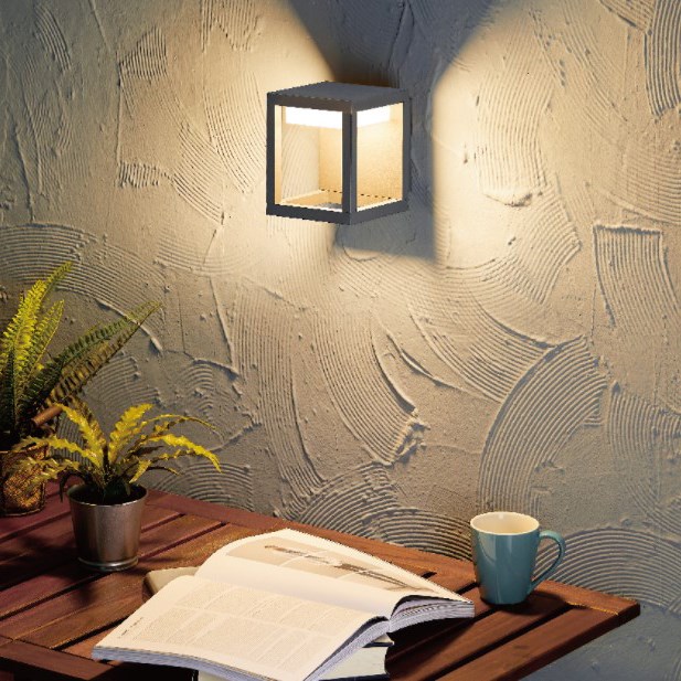 靜月方框庭園壁燈