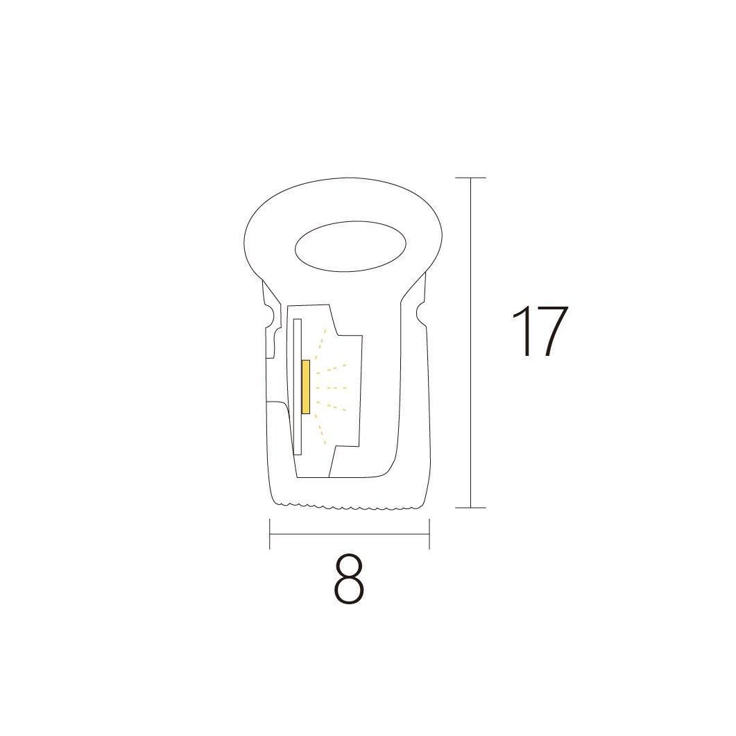 8x17mm 可彎曲線條燈(可選長度)