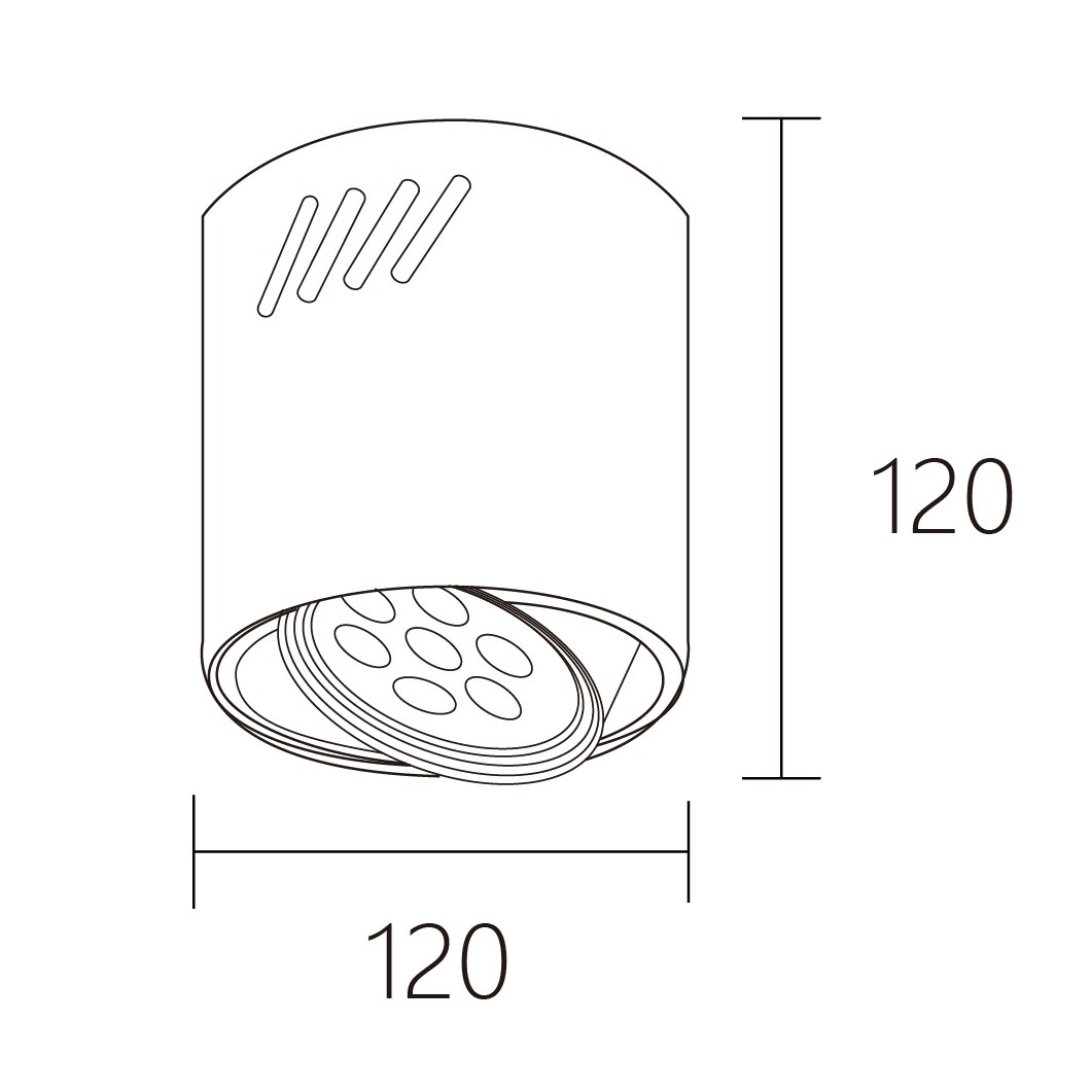 LED 9W/12W/15W 可調角筒燈 黑/白