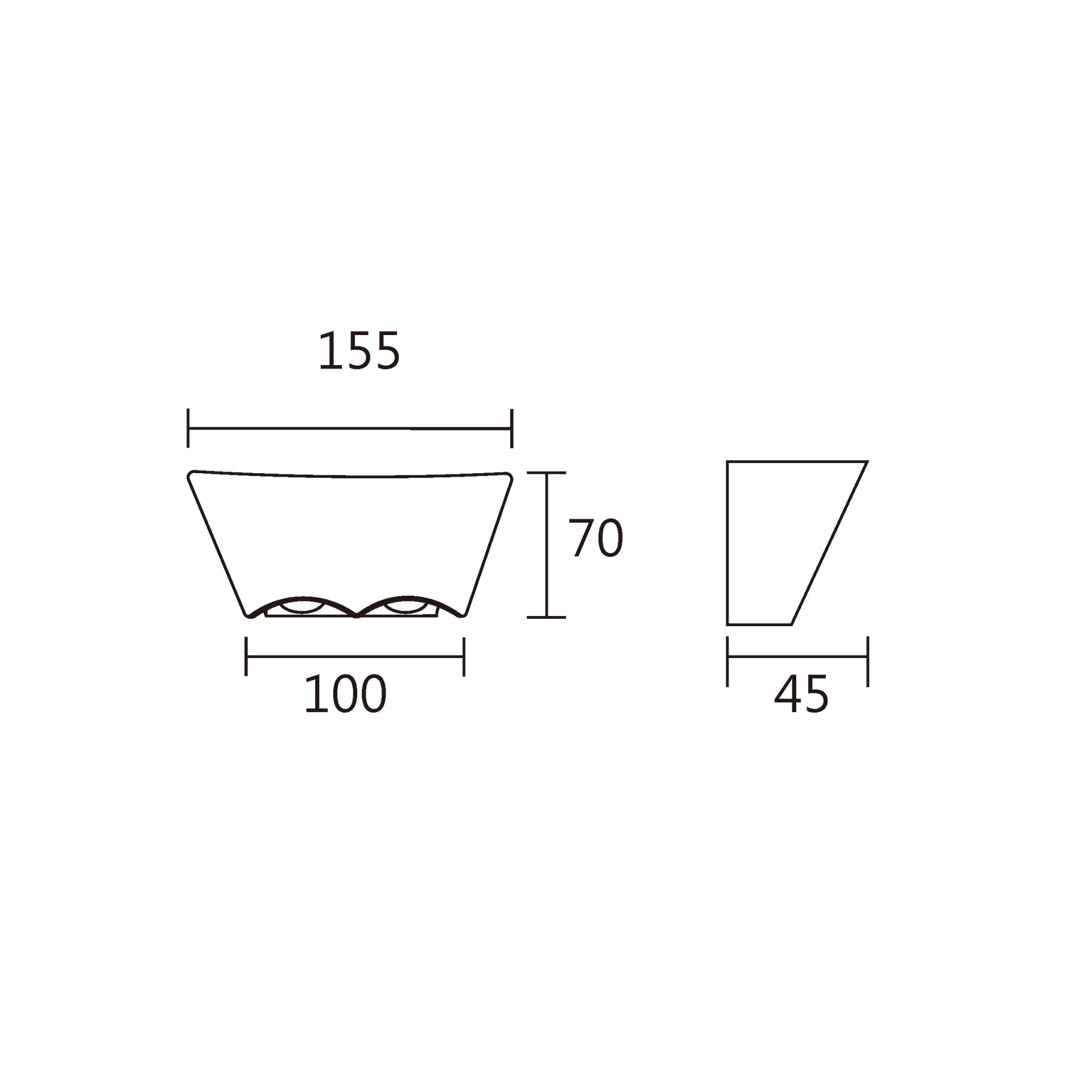 上下照光三燈庭園壁燈