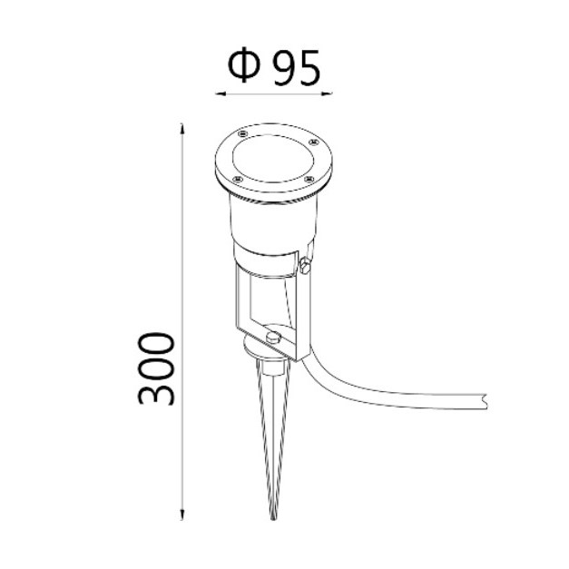 LED 可調角草皮插地燈 IP66