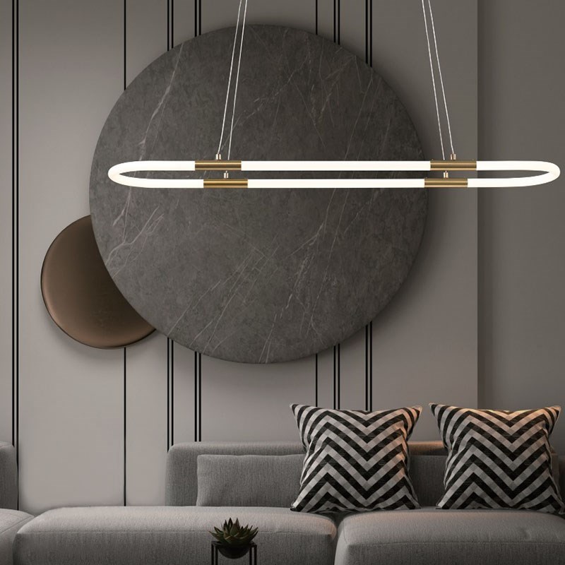 Huron 橢圓線型環帶吊燈