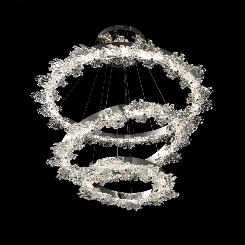 Moderne 燦光縈花環型水晶吊燈