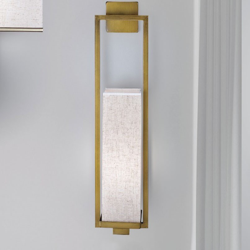 Mura 長框布罩壁燈