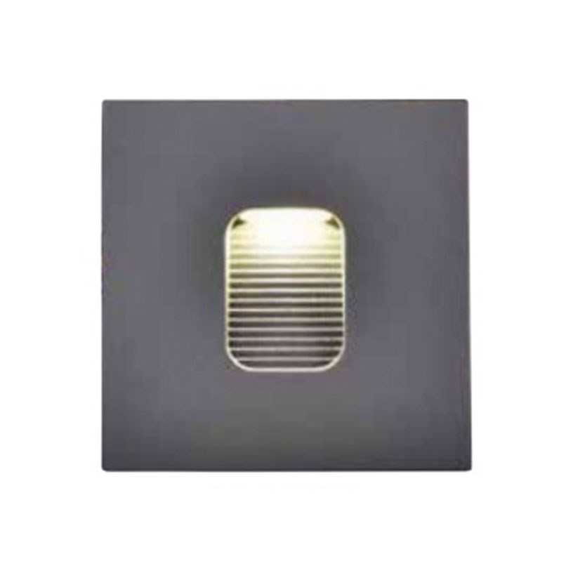 預埋盒63x63x45 LED 3W 3000K 戶外壁燈(崁入式)