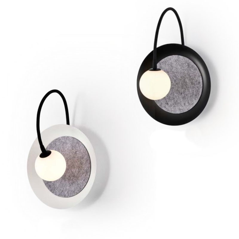 Fyn 白玉牽引壁燈 白/黑