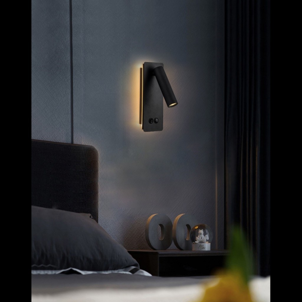 Ddu 細管漸層光壁燈 黑/白