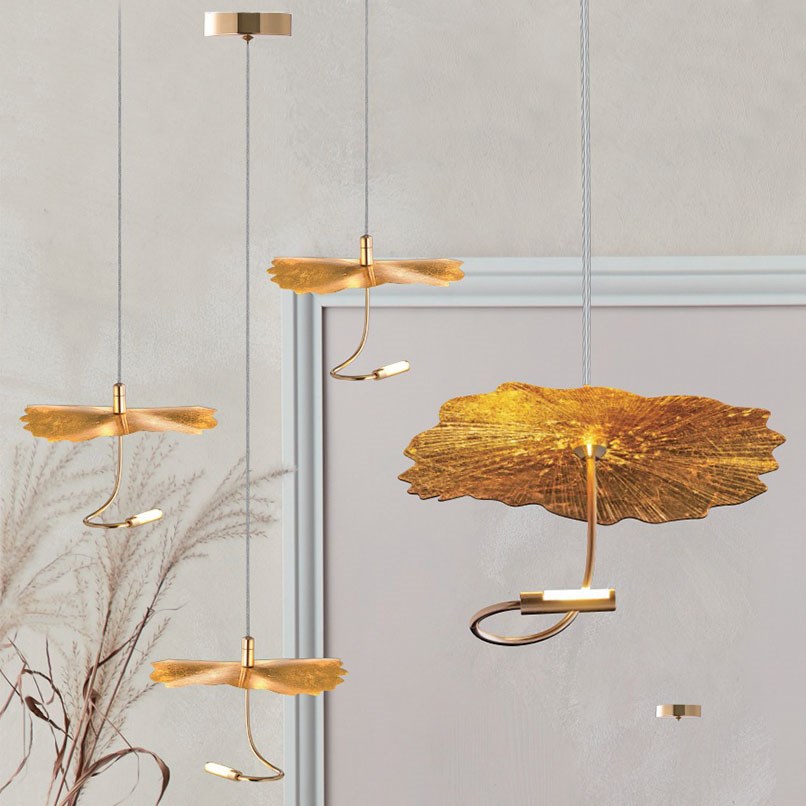 Vein 脈葉金箔吊燈