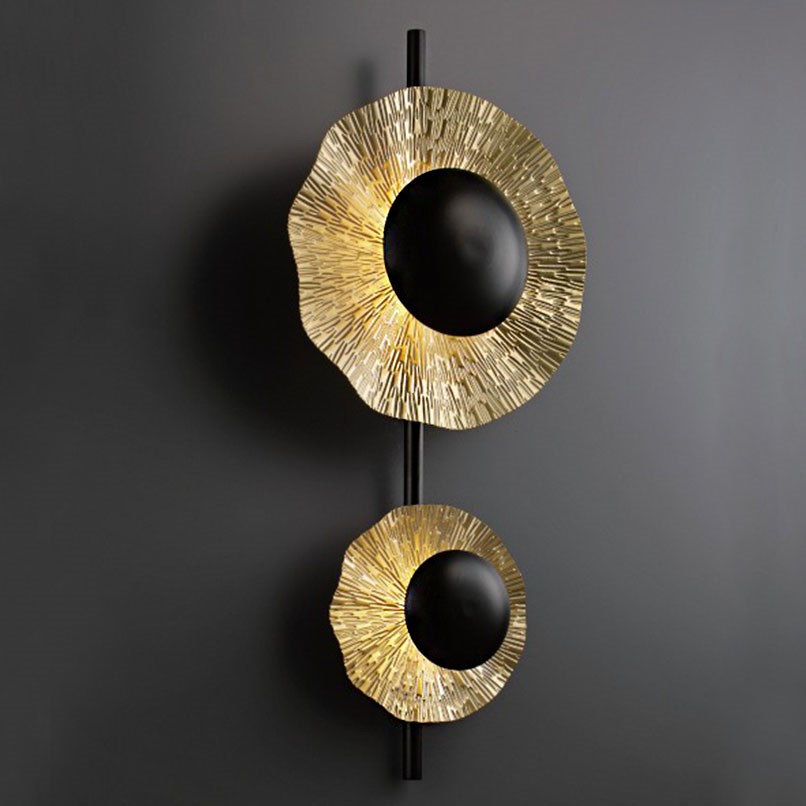 Mori 箔盤褶藝壁燈 單層/雙層