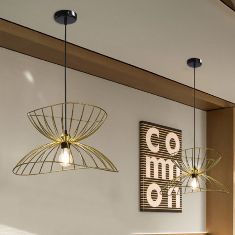 Octo 侘覓樸藝吊燈 黑/金