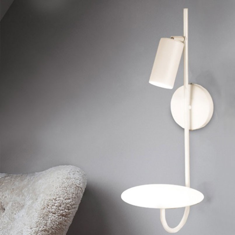 Rez 倒鉤圓台壁燈 黑/白