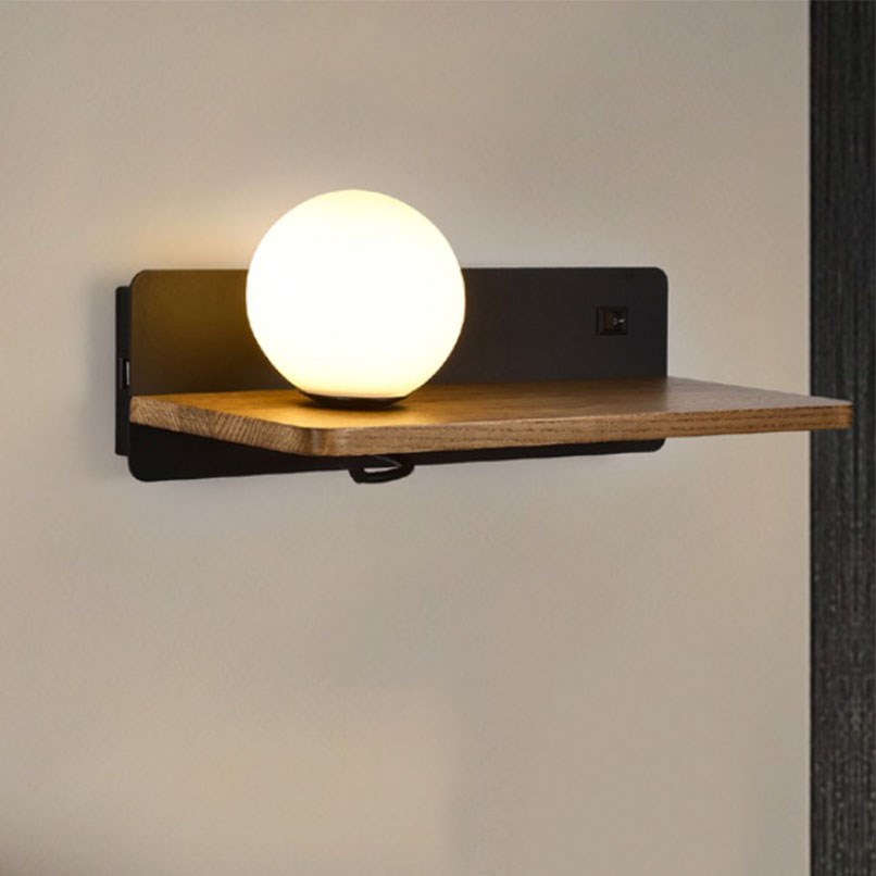 Obie 立月平台壁燈 黑/白