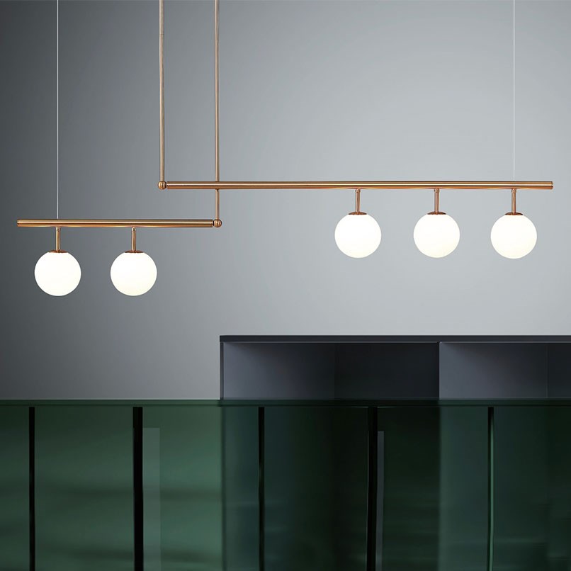 Stansell 白玉金桿長吊燈