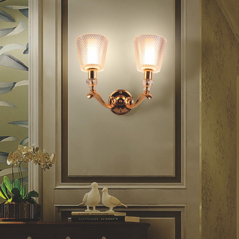 Vendome 菱格美酒壁燈 單/雙