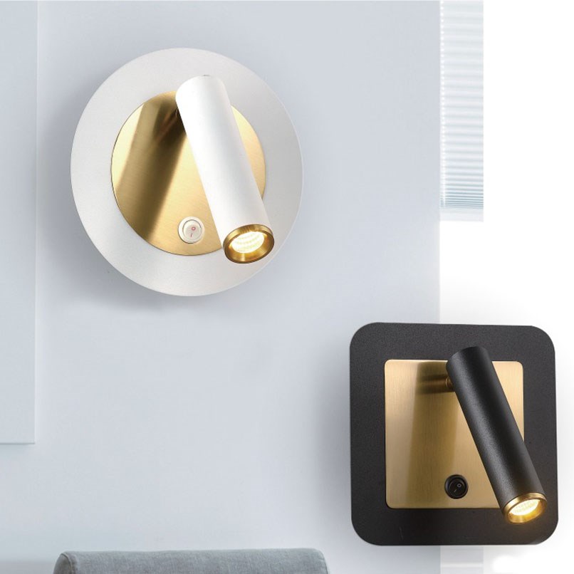 Enna 細管霧金閱讀燈 附開關