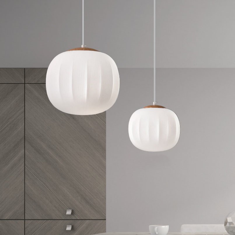 Dove 抓皺白玉吊燈