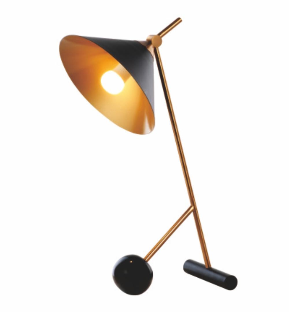 Glazing 鐵藝支架桌燈 白/黑