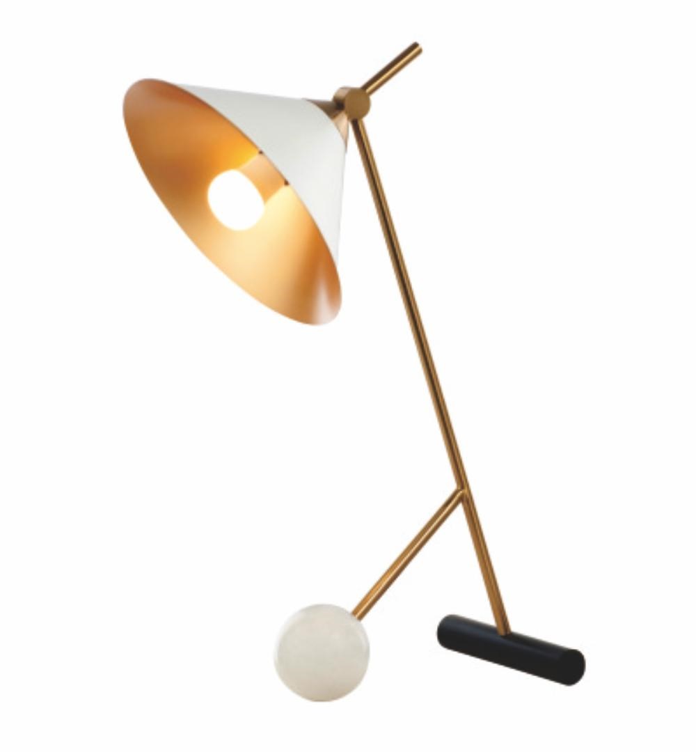 Glazing 鐵藝支架桌燈 白/黑