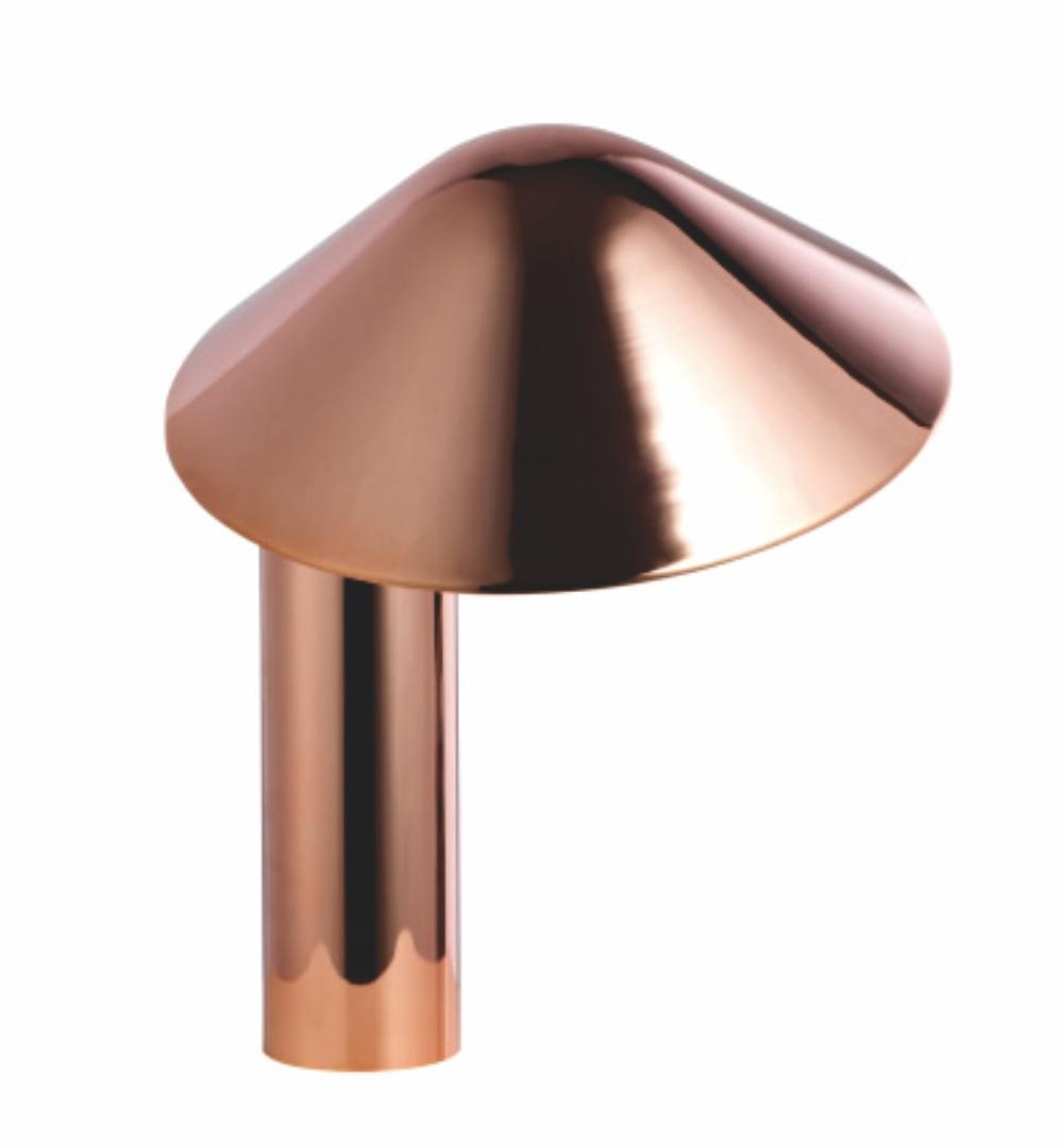 Damo 玫瑰金蘑菇桌燈